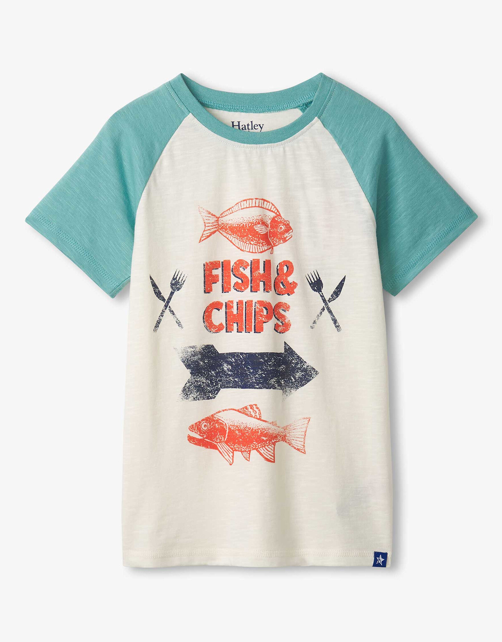 Hatley Fish and Chips Raglan Tee