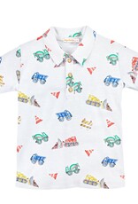 Baby Club Chic Construction Printed Tee w/Collar