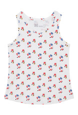 Deux Par Deux Sailor Flowers Tank Top