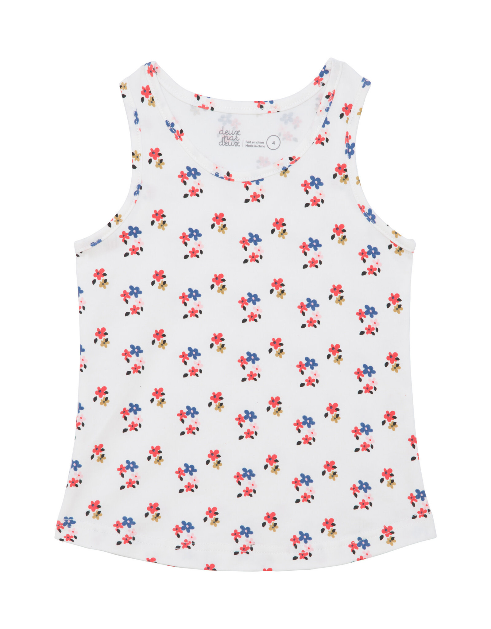 Deux Par Deux Sailor Flowers Tank Top
