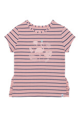 Deux Par Deux Crystal Pink Striped T-Shirt