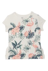 Deux Par Deux Off White Print T-Shirt