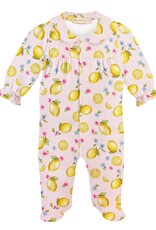 Baby Club Chic Fresh Lemons Printed Footie w/Printed Round Collar