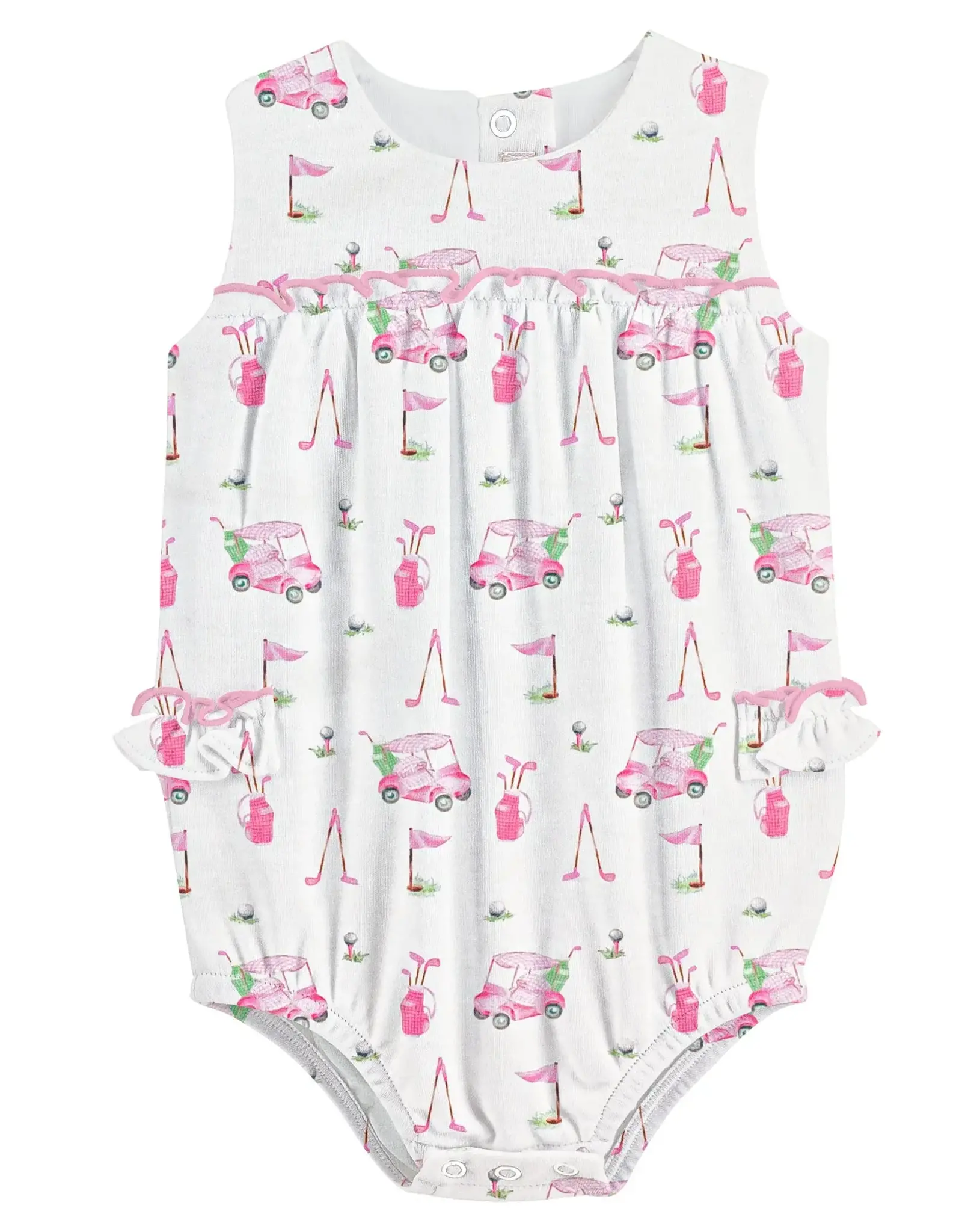 Baby Club Chic Pink Golf Printed Bubble