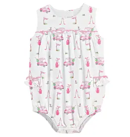 Baby Club Chic Pink Golf Printed Bubble
