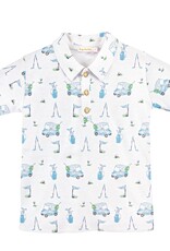 Baby Club Chic Light Blue Golf Polo
