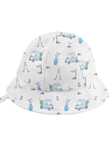 Baby Club Chic Light Blue Golf Printed Sun Hat