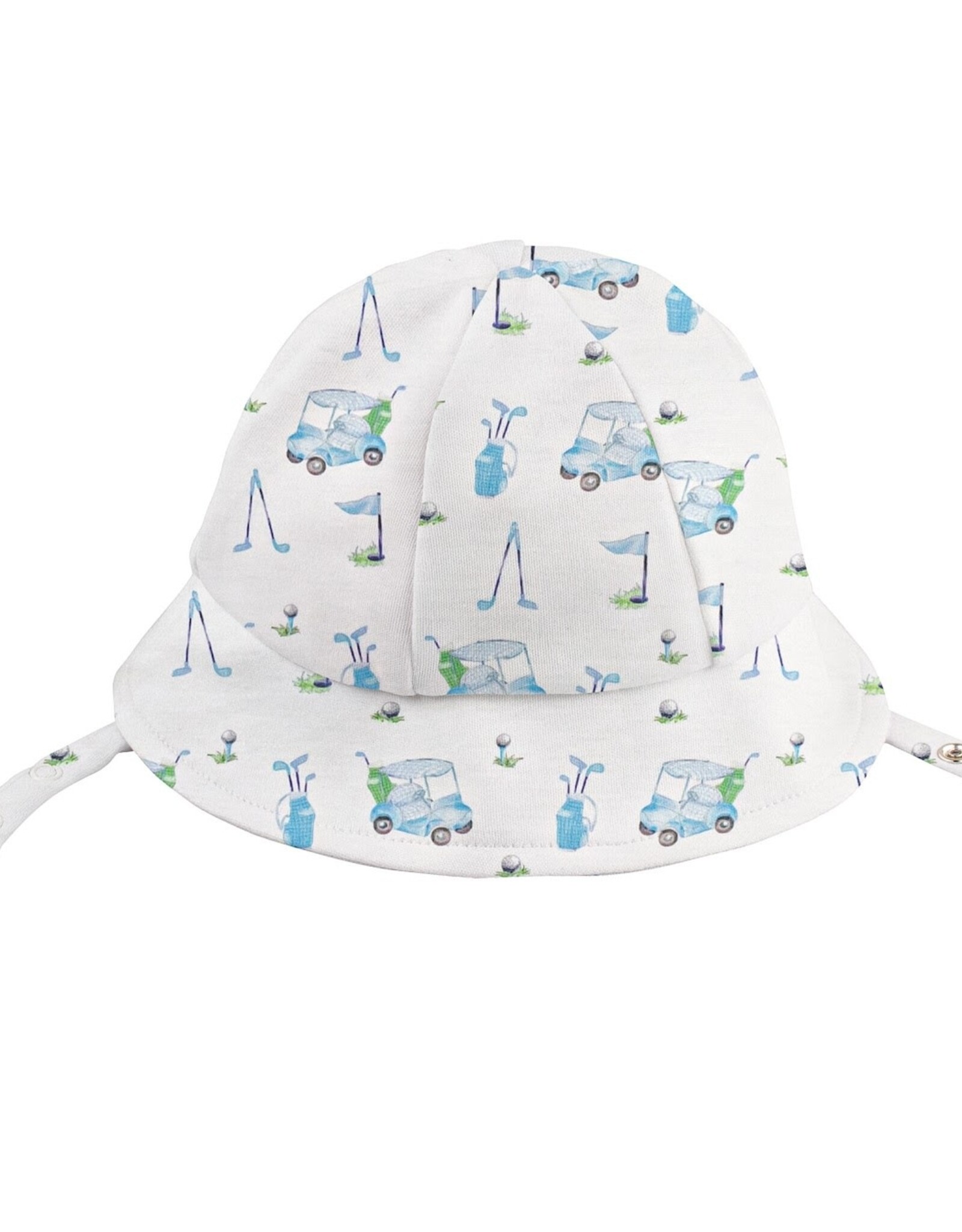 Baby Club Chic Light Blue Golf Printed Sun Hat