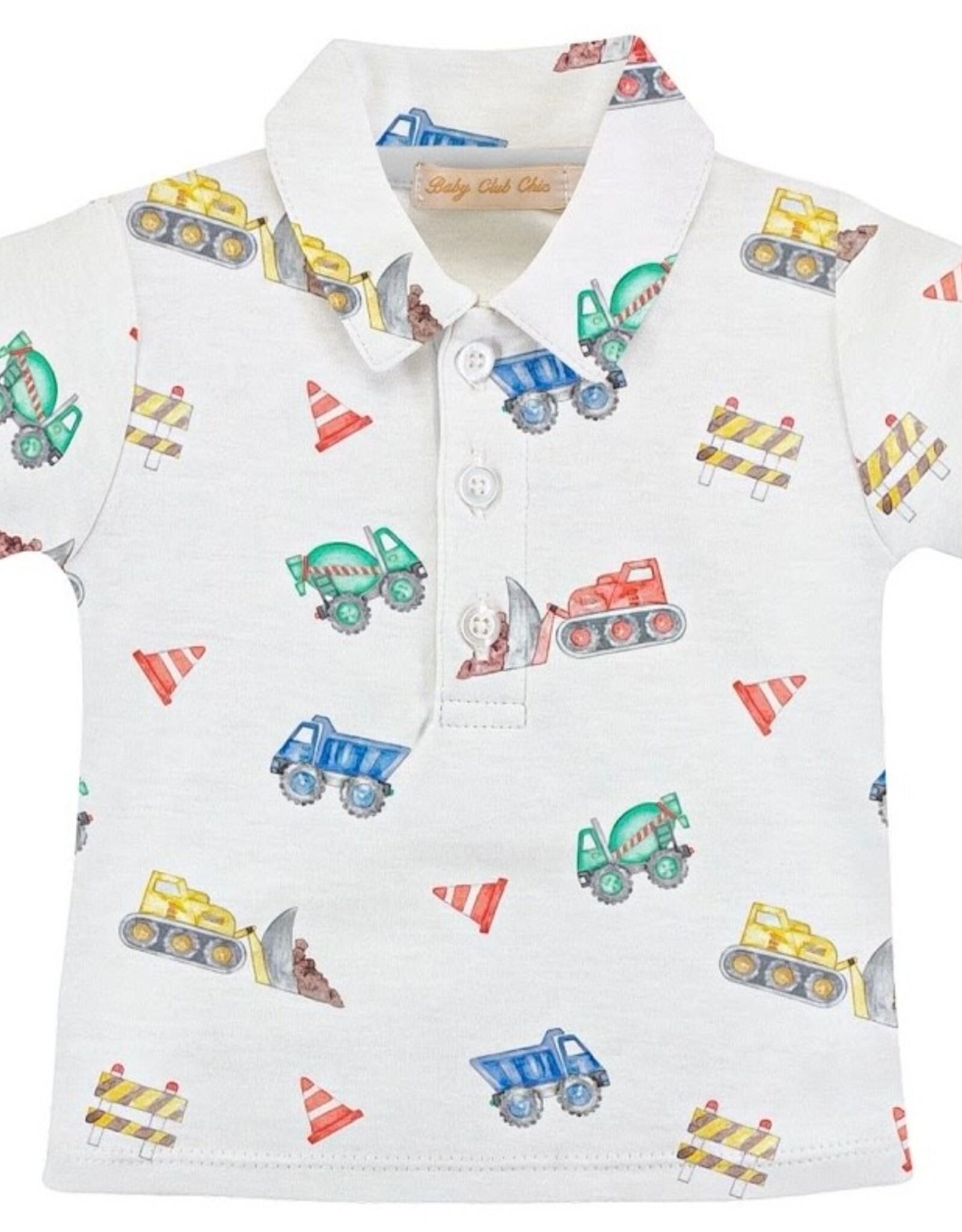 Baby Club Chic Construction Printed Tee w/Short