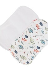 Baby Club Chic Fishing Day Printed Burp Cloth Set