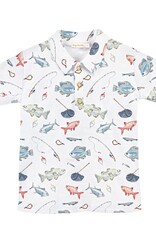 Baby Club Chic Fishing Day Printed Tee w/Collar