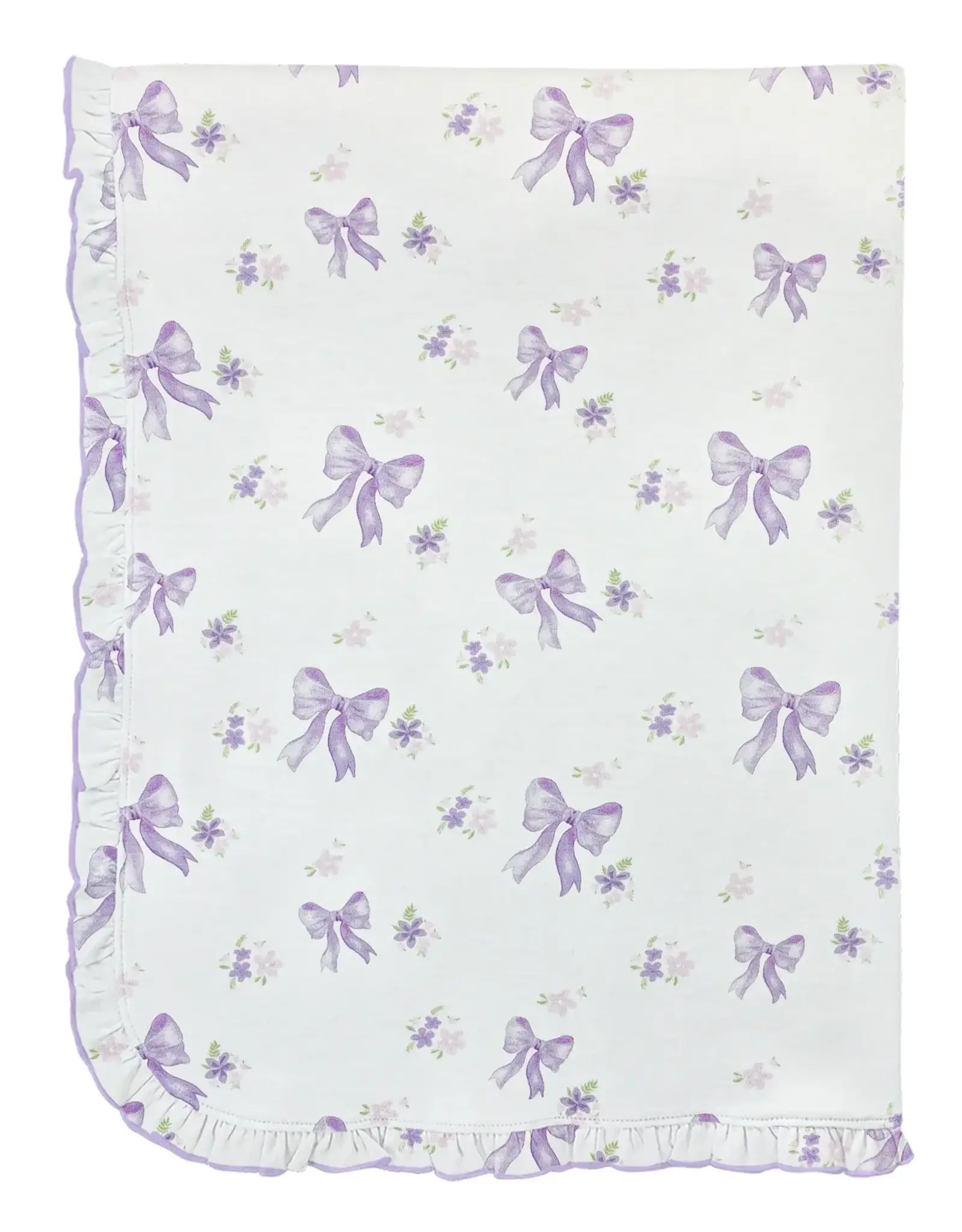 Baby Club Chic Lavender Bows Blanket