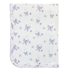 Baby Club Chic Lavender Bows Blanket