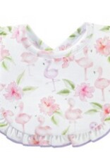 Baby Club Chic Flamingos Bib with Ruffle