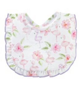 Baby Club Chic Flamingos Bib with Ruffle