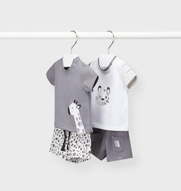 Mayoral Animal 4 pc Short Set