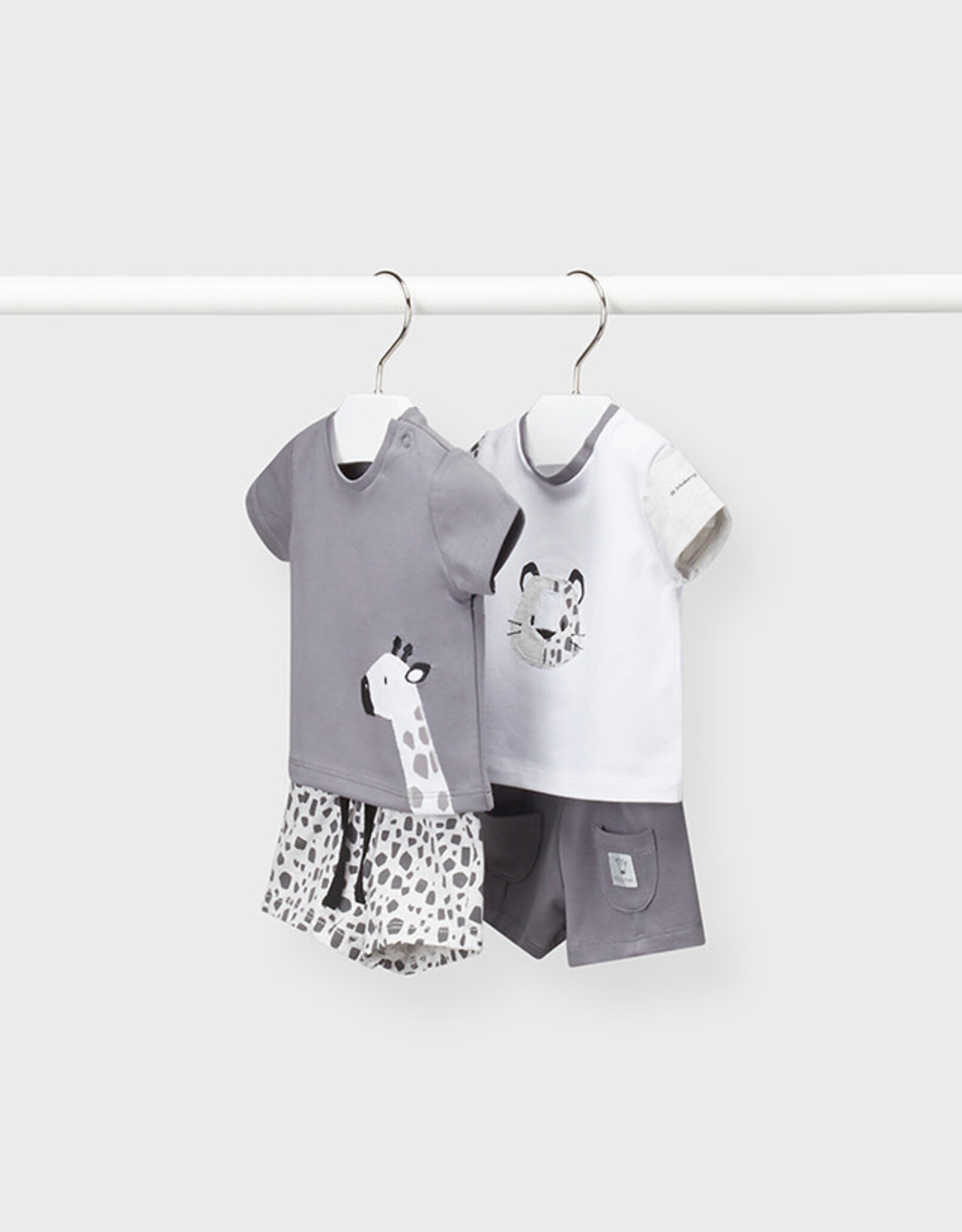 Mayoral Animal 4 pc Short Set