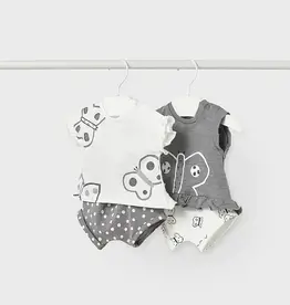 Mayoral Elephant Grey 4 Pc Short Set