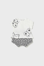 Mayoral Elephant Grey 4 Pc Short Set