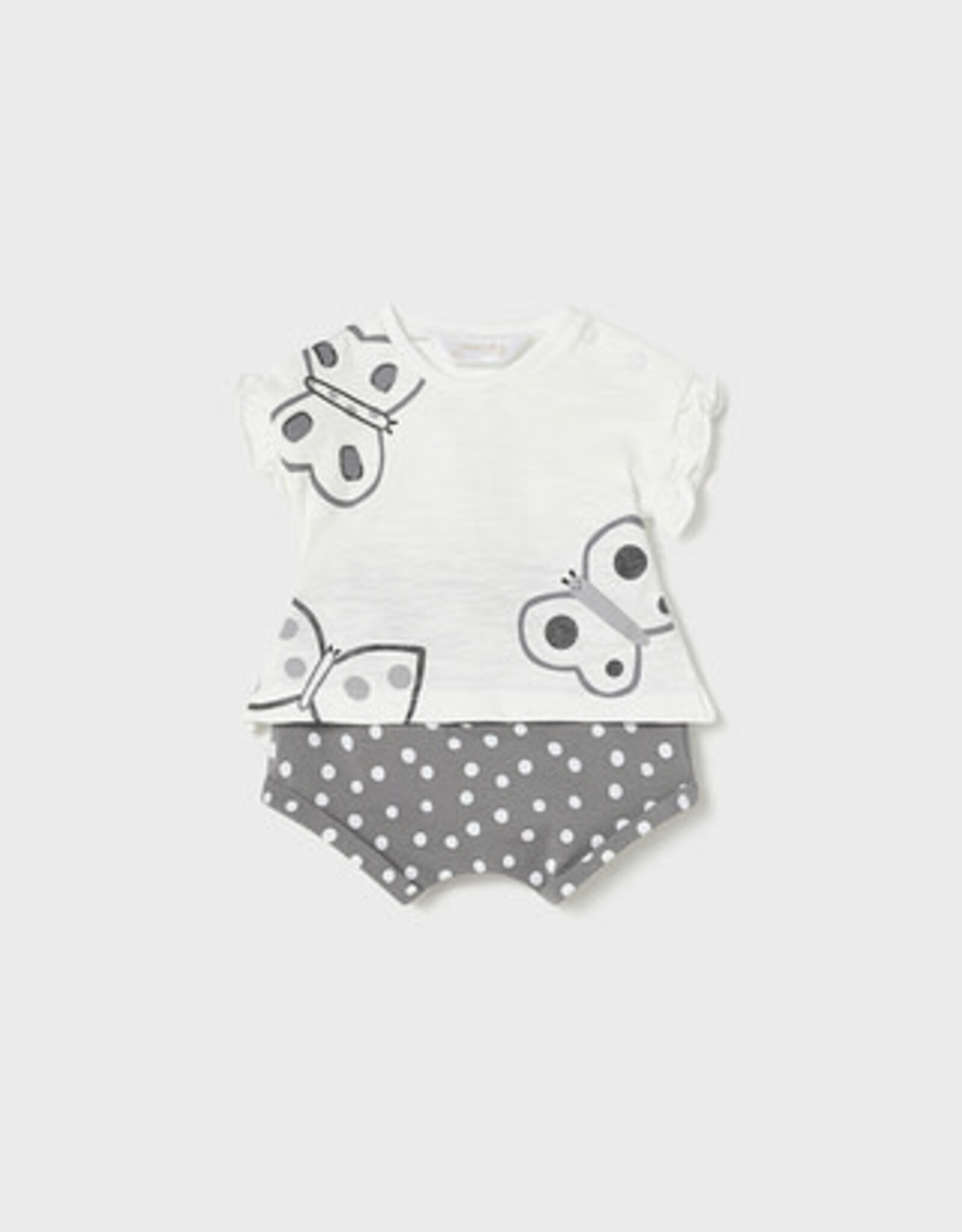 Mayoral Elephant Grey 4 Pc Short Set