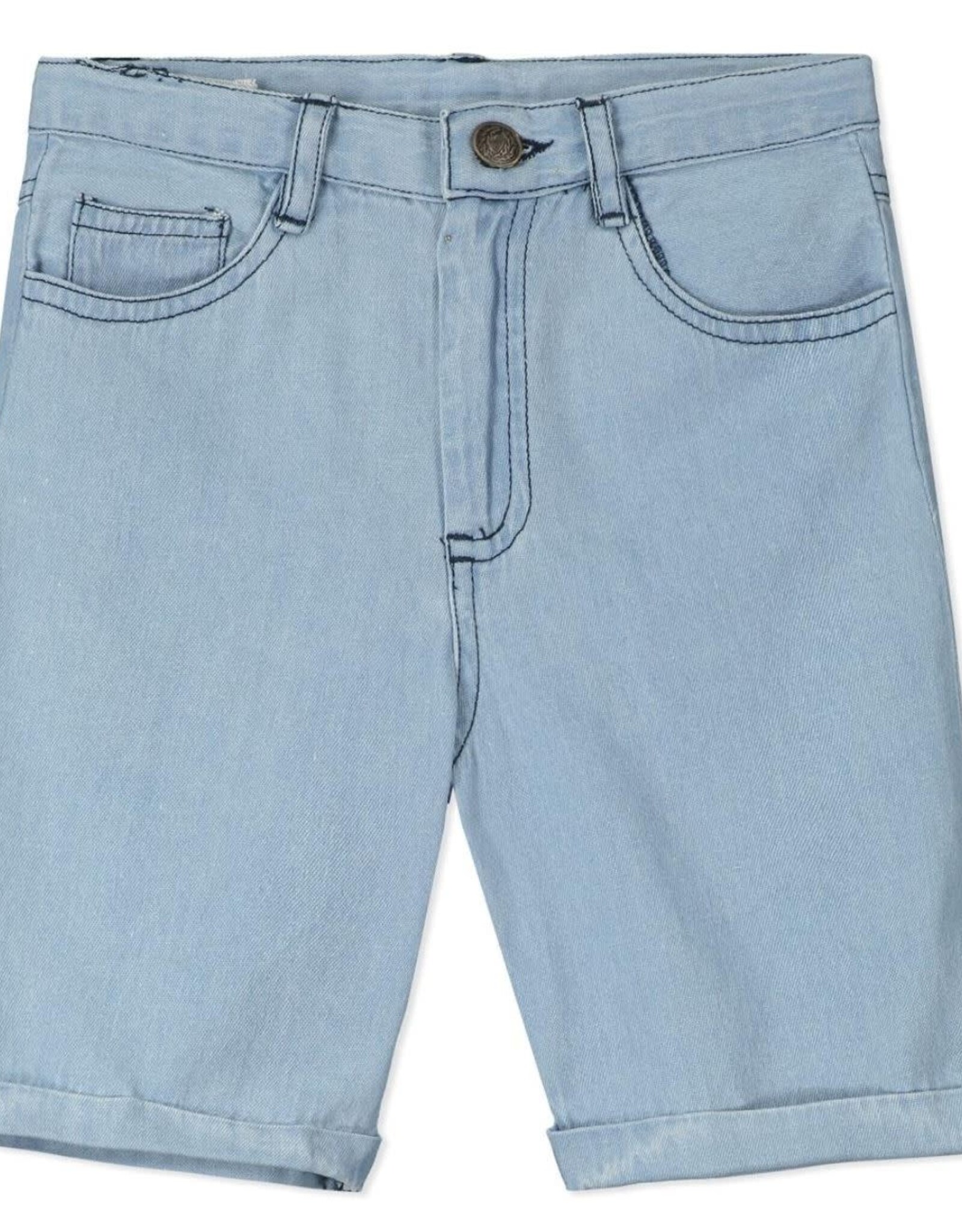 Poppet & Fox Light Denim Shorts w/Adjustable Waist
