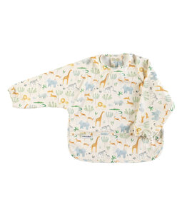 Loulou Lollipop Long Sleeve Waterproof Bib - Safari