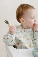 Loulou Lollipop Long Sleeve Waterproof Bib - Safari