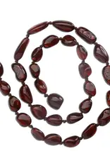 Cherished Moments Dark Cherry Amber Teething Necklace