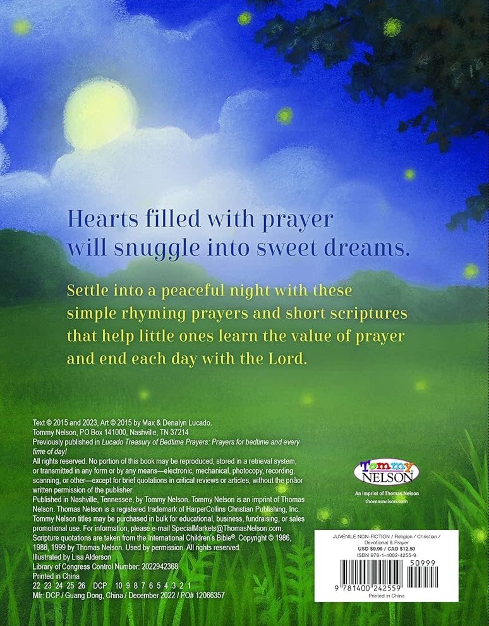 Bedtime Prayers for Little Ones Board Book