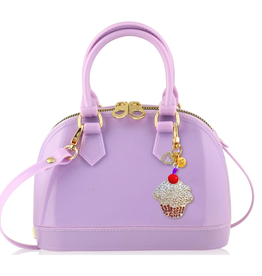 Carrying Kind Cate Lavender Purse w/Cupcake Charm