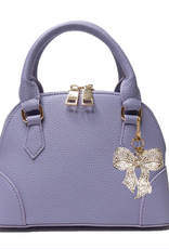 Carrying Kind Charlotte Lilac Purse w/Crystal Bow