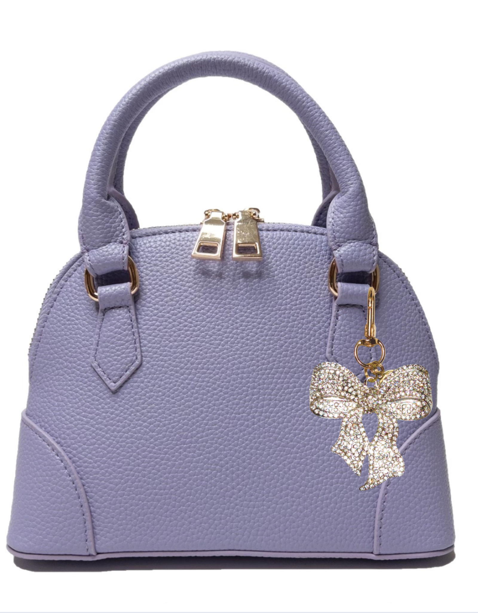 Carrying Kind Charlotte Lilac Purse w/Crystal Bow