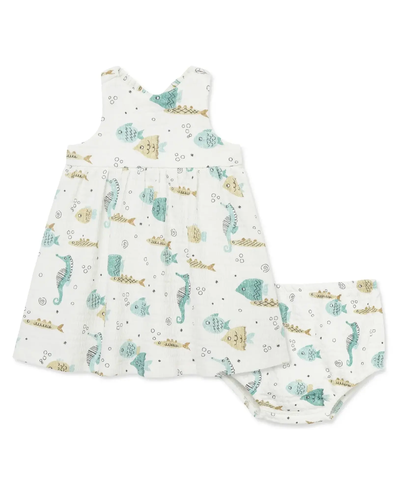 Little Me Aquatic Dress Set