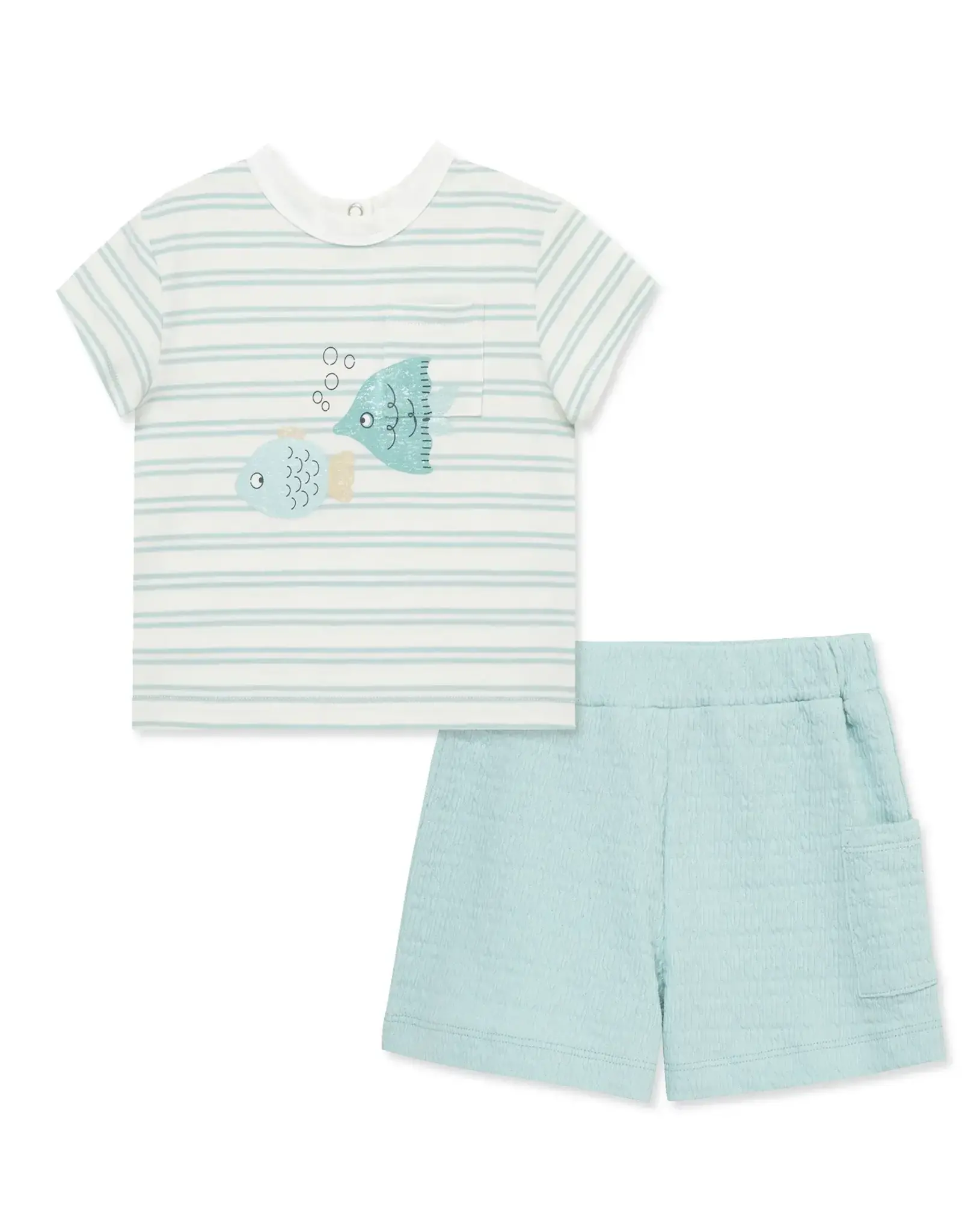 Little Me Aquatic Two-Piece Short Set