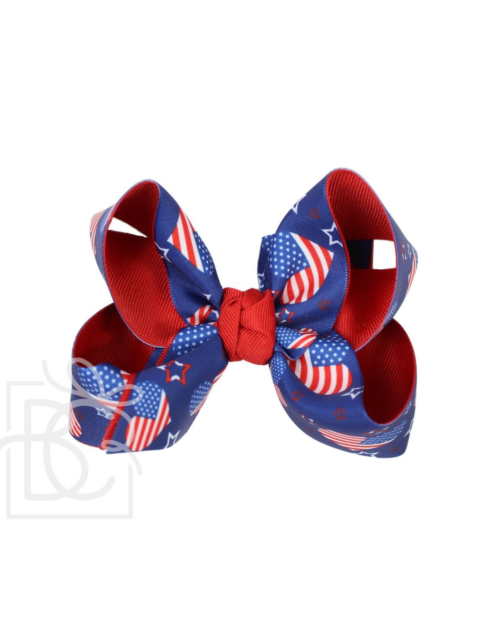Beyond Creations Red/Navy Patriotic 4.5" Bow
