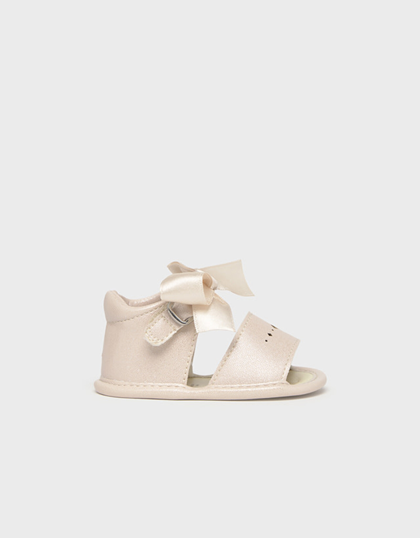 Mayoral Beige Baby Girls Bow Sandals
