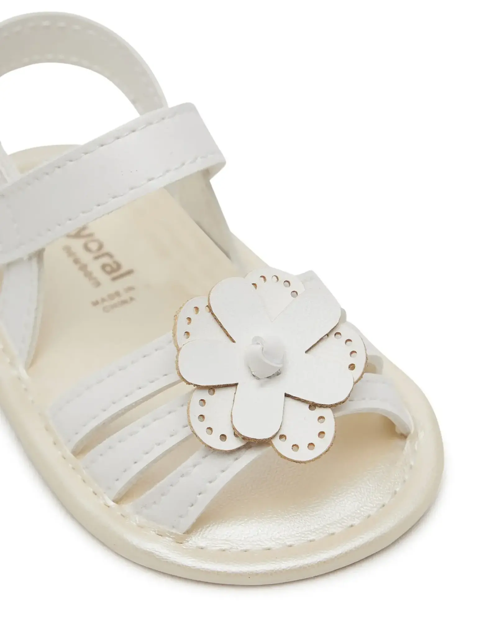Mayoral Cute White Baby Sandals