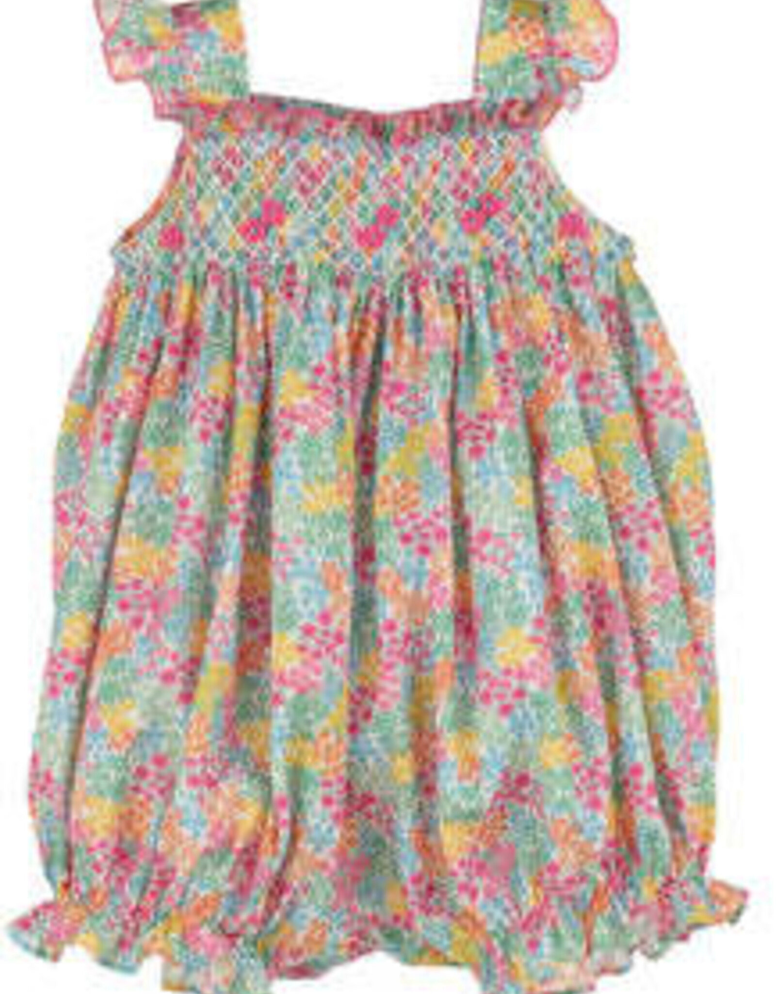 Casero Floral Jamboree Smocked Bubble