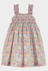 Casero Floral Jamboree Summer Smocked Dress
