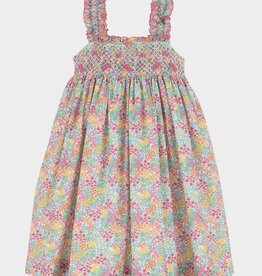 Casero Floral Jamboree Summer Smocked Dress