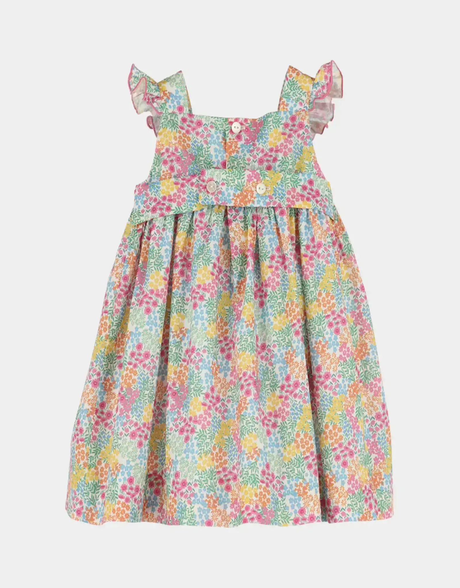 Casero Floral Jamboree Smocked Dress