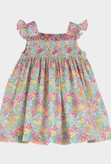 Casero Floral Jamboree Smocked Dress
