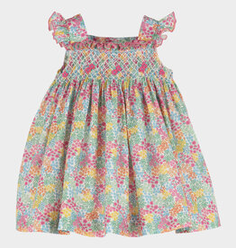 Casero Floral Jamboree Smocked Dress