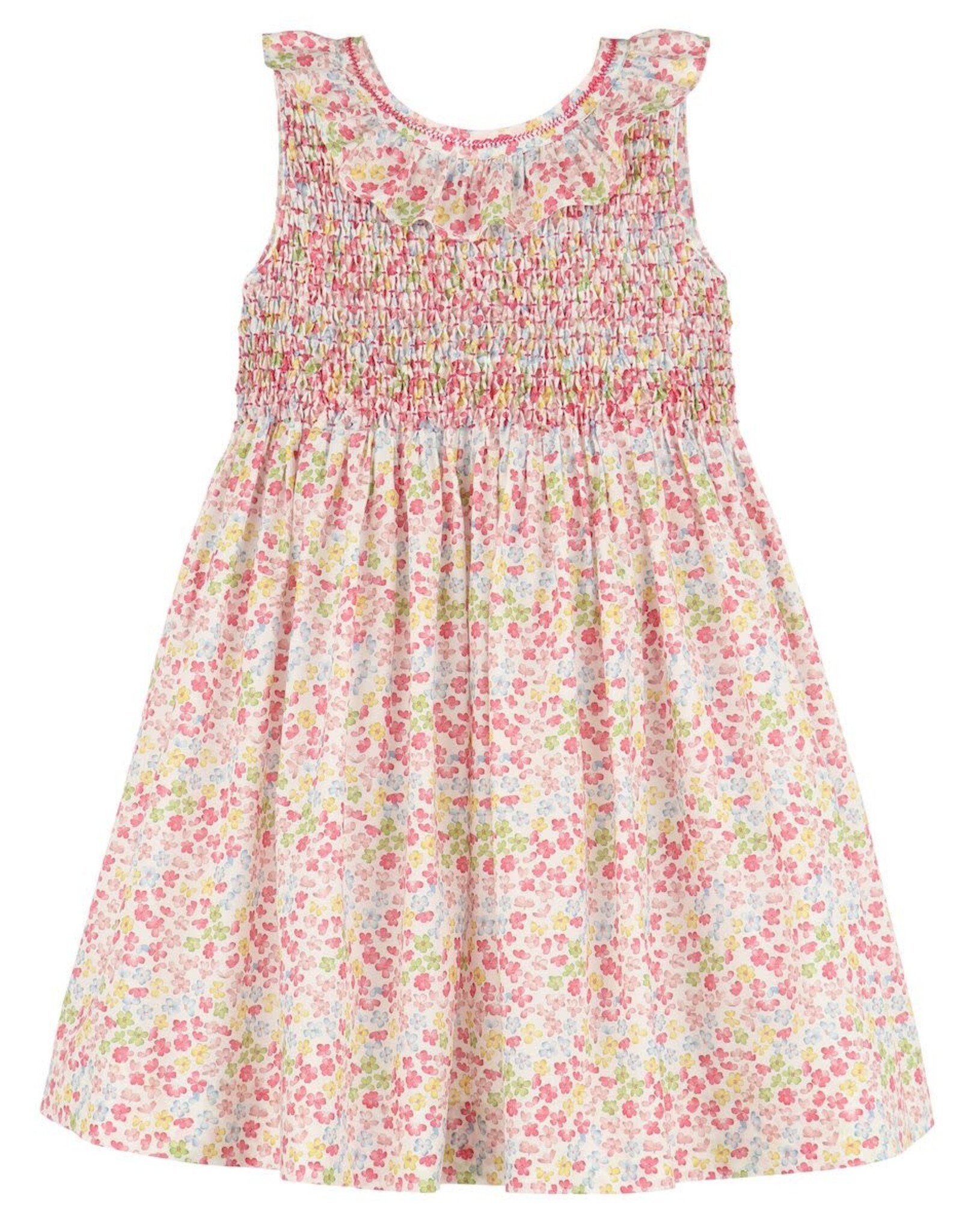 Casero Floral Garden Party Ruffle Dress