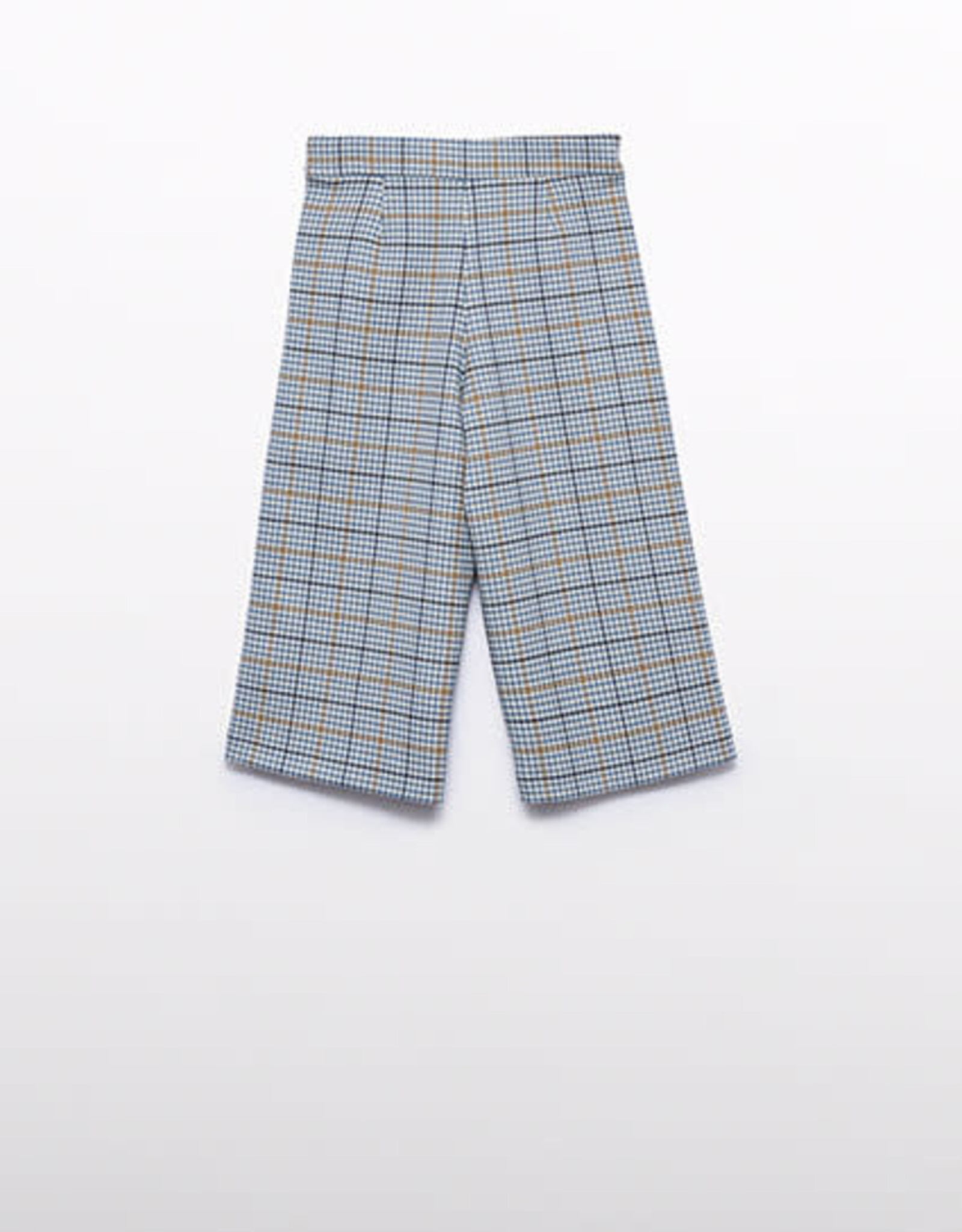 Abel & Lula Sky Blue Plaid Culotte Girls Trouser