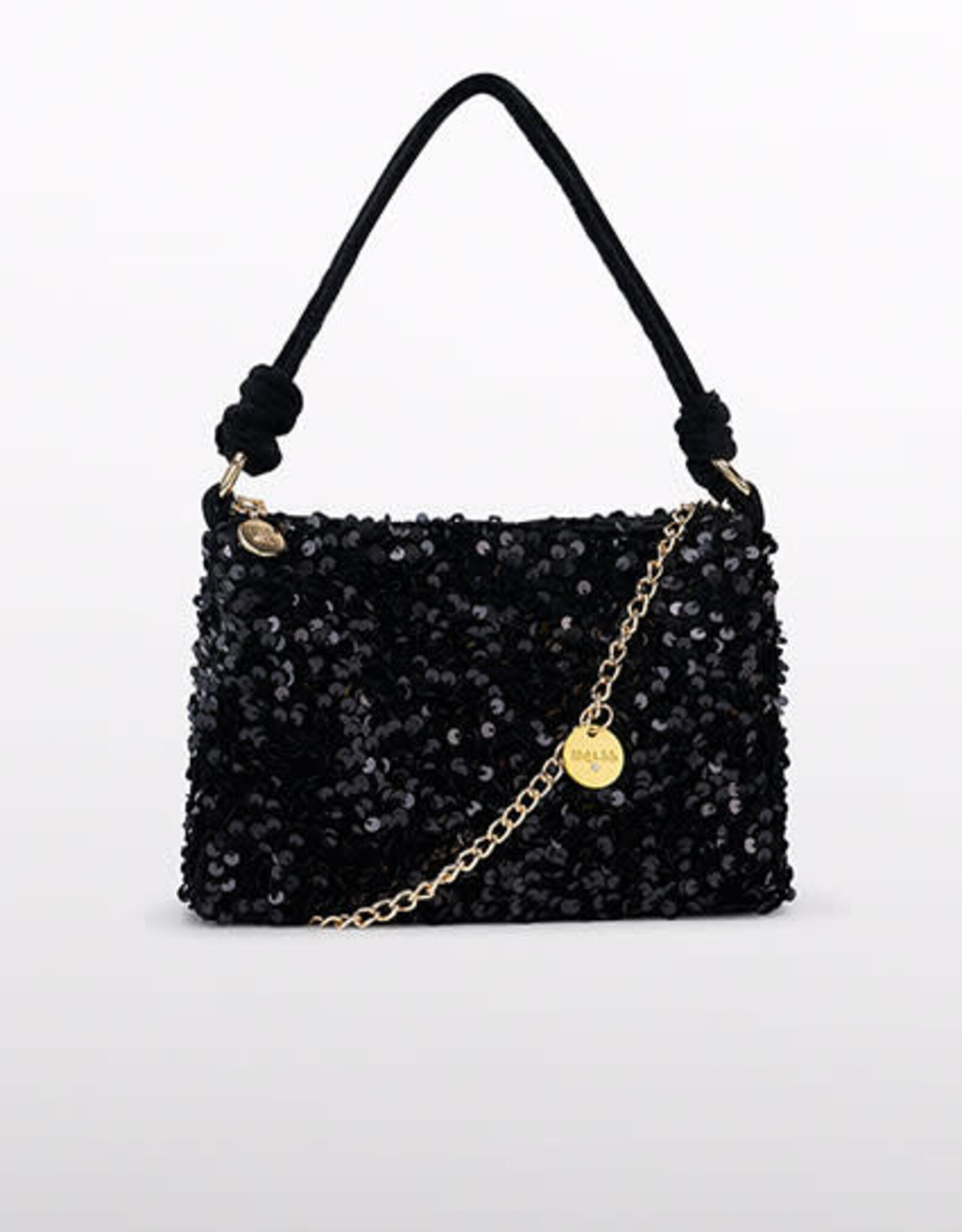 Abel & Lula Black Sequiin Velvet Party Bag