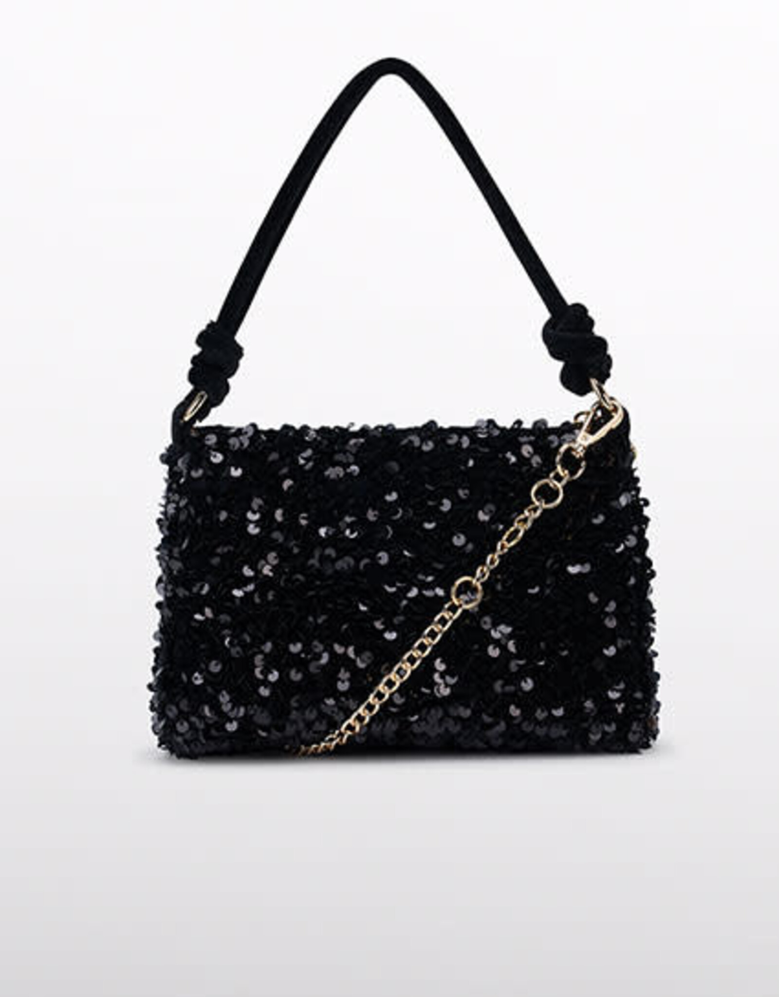 Abel & Lula Black Sequiin Velvet Party Bag