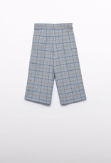 Abel & Lula Sky Blue Plaid Culotte Girls Trouser