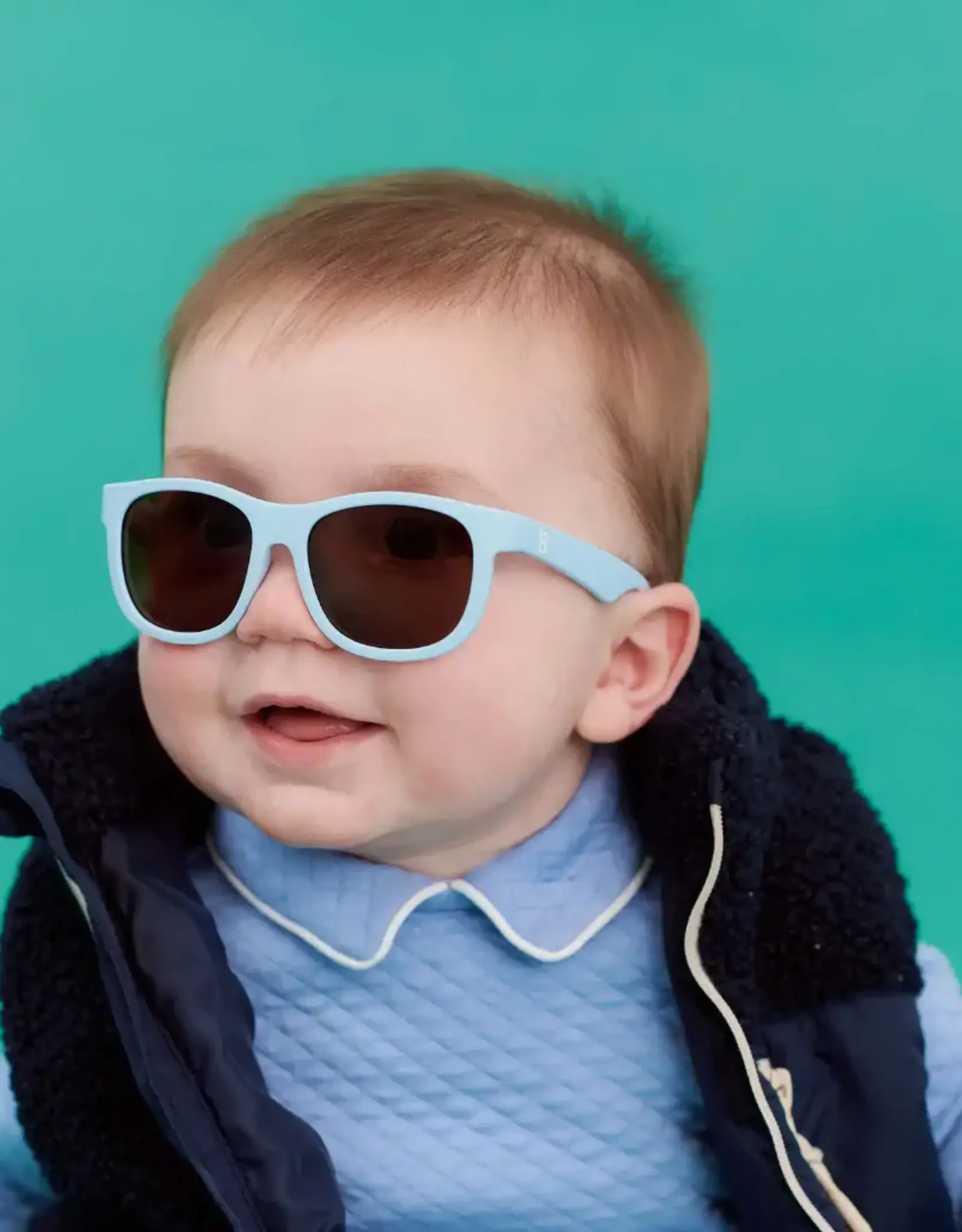 Babiators Original Navigator: Baby Blue Amber Lenses