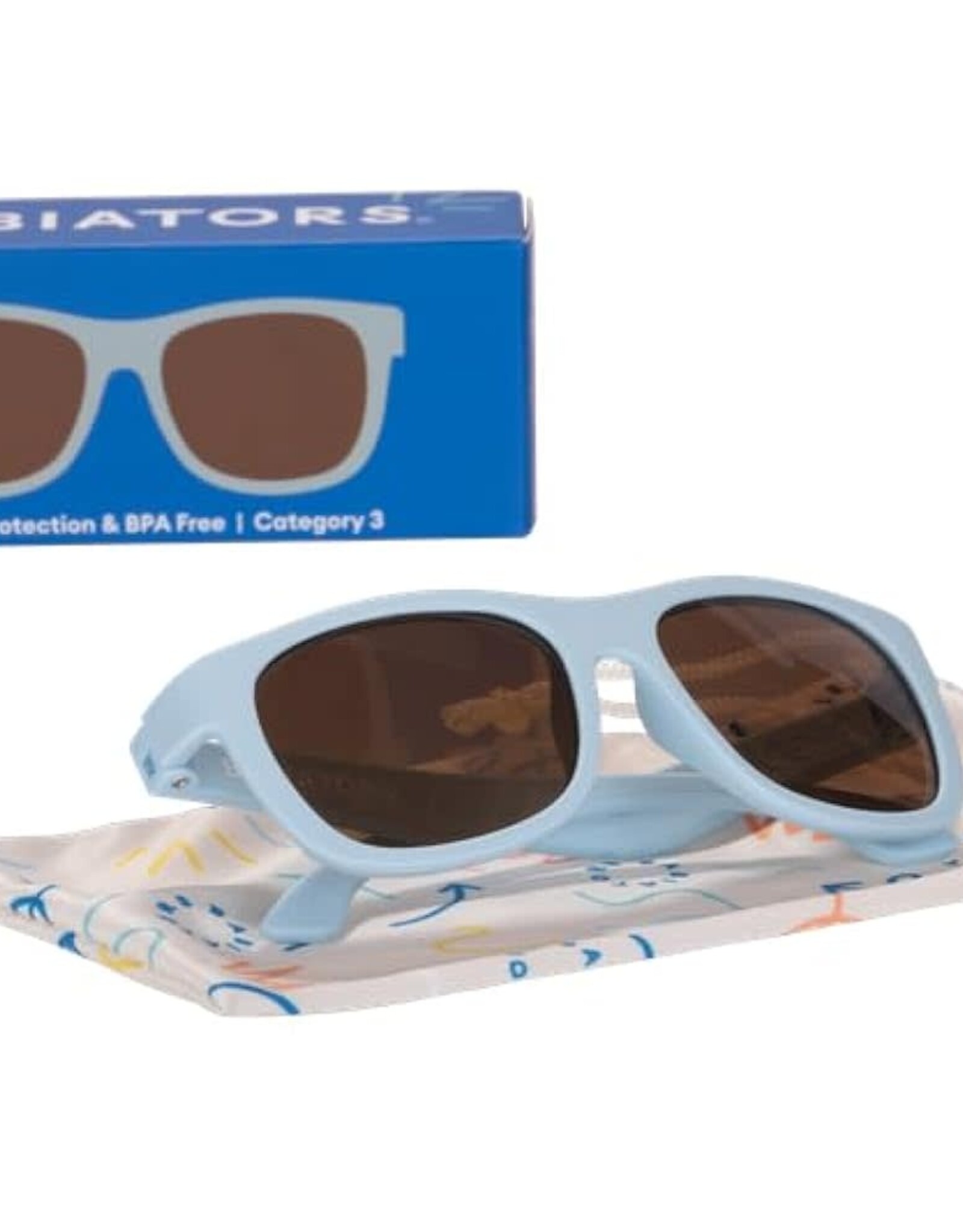 Babiators Original Navigator: Baby Blue Amber Lenses